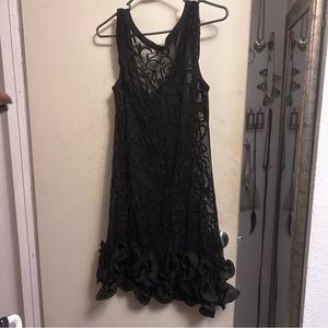 Guess dress with ruffles on the bottom